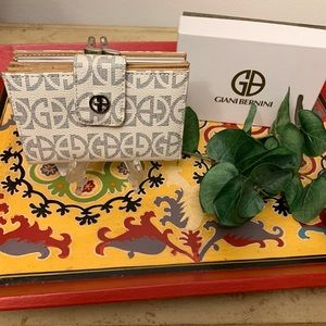 Giani Bernini Block Signature Black/White Wallet